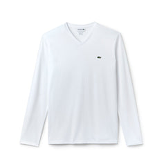 V-neck Pima Cotton Jersey T-shirt | Lacoste Mens