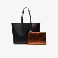 Wo Anna Reversible Matte And Iridescent Leather Tote | Lacoste Womens