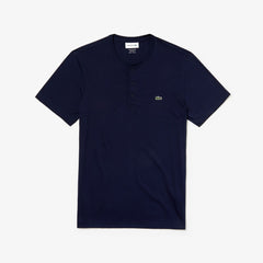 Regular Fit Pima Cotton Henley T-shirt | Lacoste Mens
