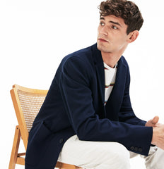 Stretch Cotton Jersey Piqué Blazer | Lacoste Mens