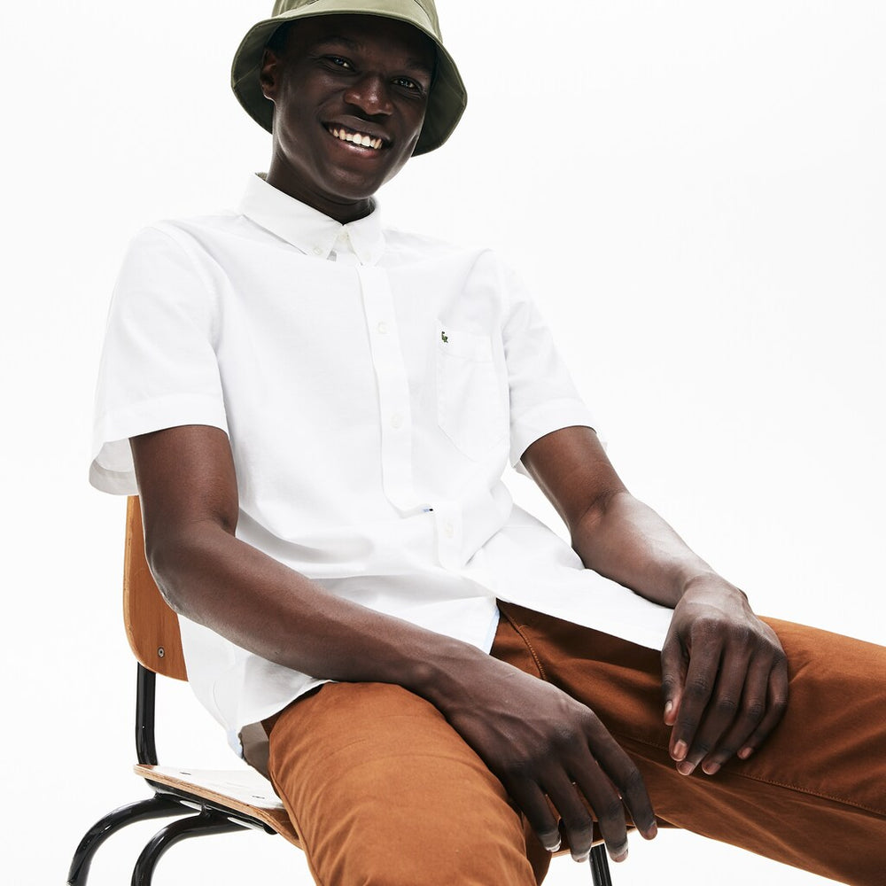 Regular Fit Oxford Cotton Shirt | Lacoste Mens