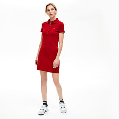 Wo Stretch Cotton Mini Piqué Polo Dress | Lacoste Womens