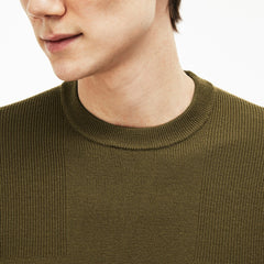 Crew Neck Technical Knit Sweater | Lacoste Mens
