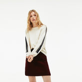 Wo Ribbed Stretch Velour A-Line Skirt | Lacoste Womens