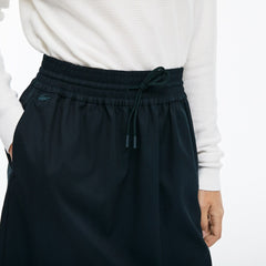 Wo Elasticized Waist Flowing Stretch Wool Knit Skirt | Lacoste Womens