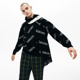 Lacoste LIVE Lettering Cashmere And Cotton Scarf | Lacoste Mens