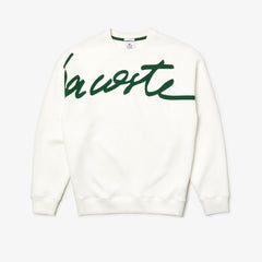 Unisex LIVE Signature Texturized Fleece Sweatshirt | Lacoste Mens