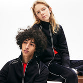 Unisex LIVE Signature Knit Zip Sweatshirt | Lacoste Mens