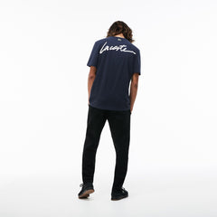 LIVE Crew Neck Signature Jersey T-shirt | Lacoste Mens