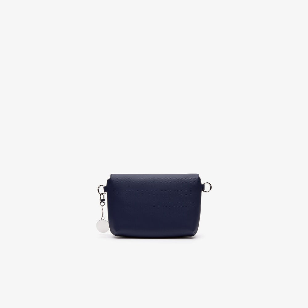 Wo Daily Classic Coated Piqué Canvas Flap Shoulder Bag | Lacoste Womens