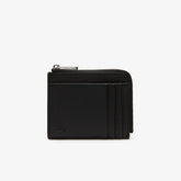 Chantaco Matte Piqué Leather Zip 4 Card Holder | Lacoste Mens