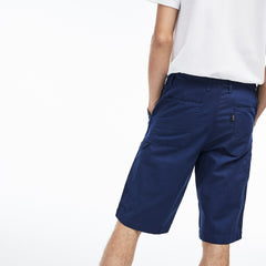 Regular Fit Cotton And Linen Shorts | Lacoste Mens
