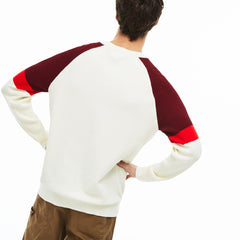 Crew Neck Raglan Sleeved Sweater | Lacoste Mens