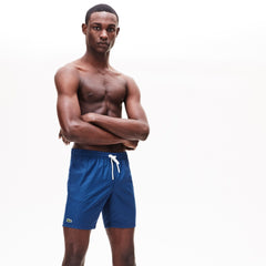 Lightweight Cotton Swim Trunks With Pockets | Lacoste Mens