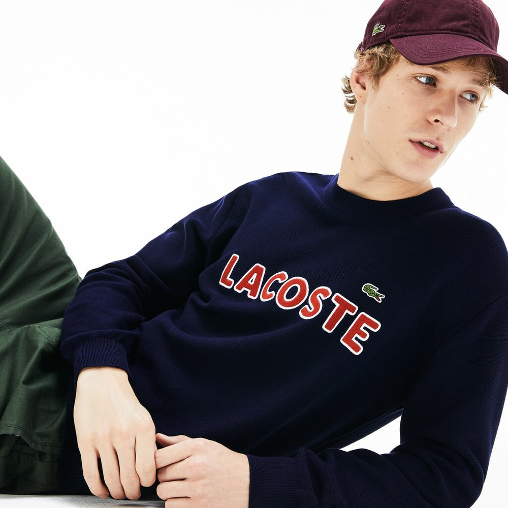 Crew Neck Cotton Sweater | Lacoste Mens