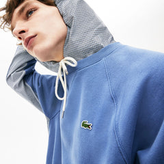 Paneled Print-Blocked Hooded Sweatshirt | Lacoste Mens