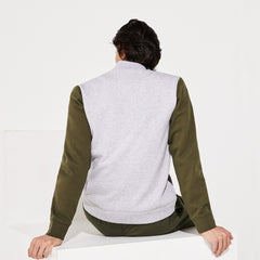 SPORT Contrast-Sleeve Fleece Varsity Jacket | Lacoste Mens
