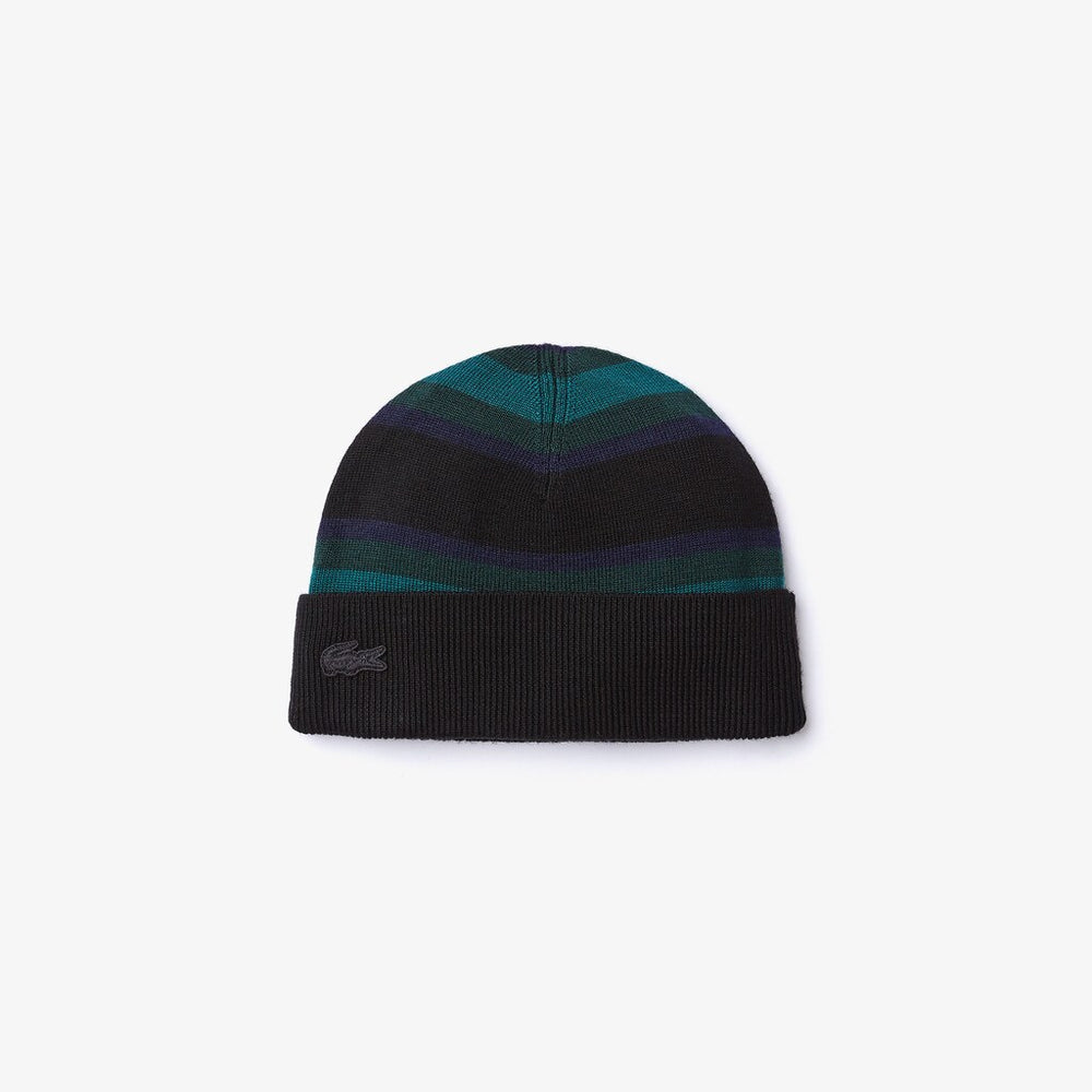 Wo Striped Wool Jersey Beanie | Lacoste Mens