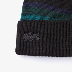Wo Striped Wool Jersey Beanie | Lacoste Mens