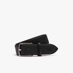 Engraved-Buckle Piqué Canvas Belt | Lacoste Mens
