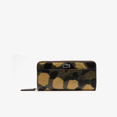 Wo Robert George Coated Print Canvas Zip Wallet | Lacoste Womens