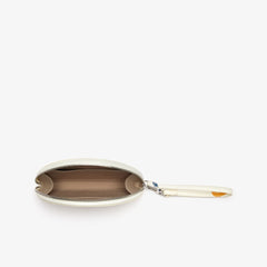 Wo Daily Classic Coated Print Canvas Half Moon Clutch | Lacoste Womens