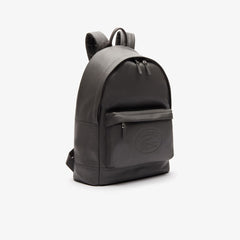 L.12.12 Casual Embossed Lettering Leather Backpack | Lacoste Mens