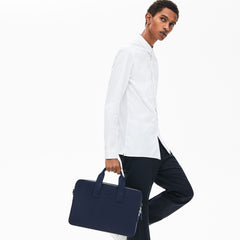 Chantaco Matte Piqué Leather Computer Bag | Lacoste Mens