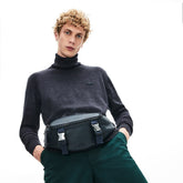 Altitude Grained Leather Zip Fanny Pack | Lacoste Mens