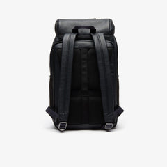 Altitude Grained Leather Flap Backpack | Lacoste Mens