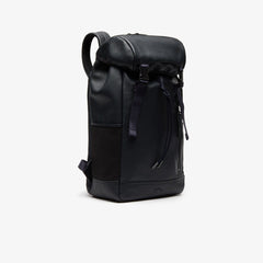 Altitude Grained Leather Flap Backpack | Lacoste Mens