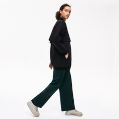 Wo Quilted Lining Long Wool Crepe Bomber Jacket | Lacoste Womens