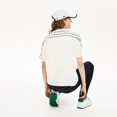 Wo Striped Panel Lightweight Canvas T-shirt | Lacoste Womens