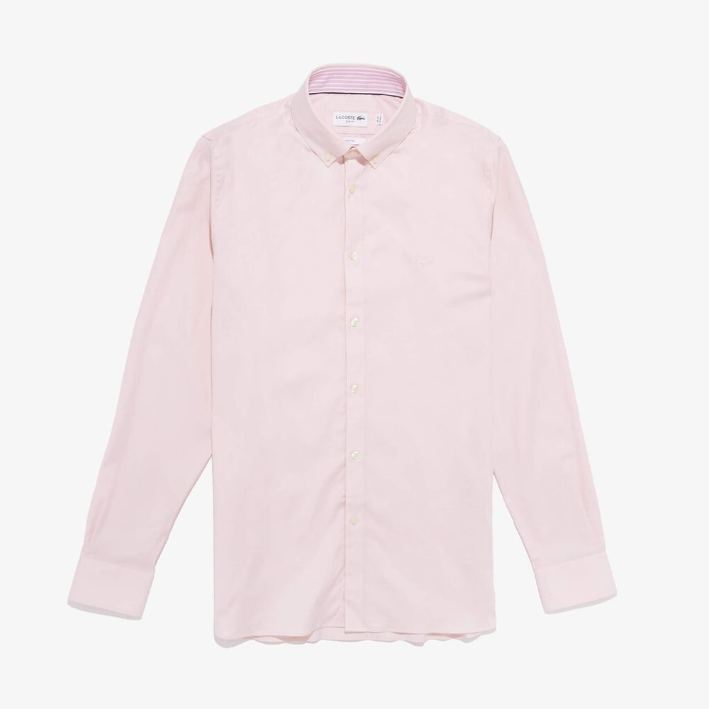 Slim Fit Stretch Cotton Shirt | Lacoste Mens