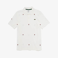 LIVE Classic Fit Rose Embroidery Cotton Piqué Polo | Lacoste Mens