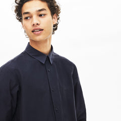 Motion Ergonomic Paneled Stretch Cotton Shirt | Lacoste Mens