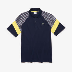 LIVE Loose Fit Patchwork Petit Piqué Polo | Lacoste Mens