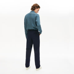 Pleat-Front Twill Chinos | Lacoste Mens