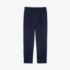 Pleat-Front Twill Chinos | Lacoste Mens