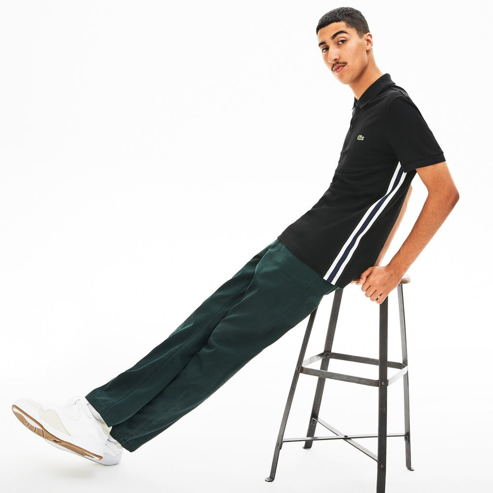 Short Sleeve Side Stripe Pique Polo | Lacoste Mens