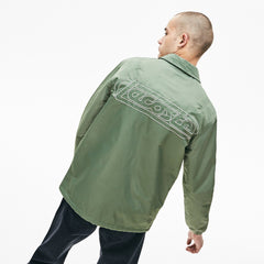 LIVE Buttoned Embroidered Coach Jacket | Lacoste Mens