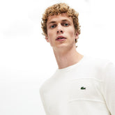 Crewneck Texturized Cotton Sweater | Lacoste Mens