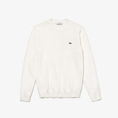 Crewneck Texturized Cotton Sweater | Lacoste Mens
