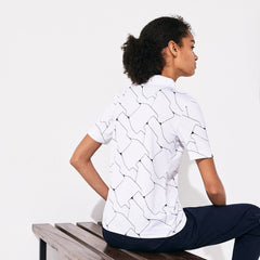 Wo SPORT Printed Stretch Jersey Golf Polo | Lacoste Womens
