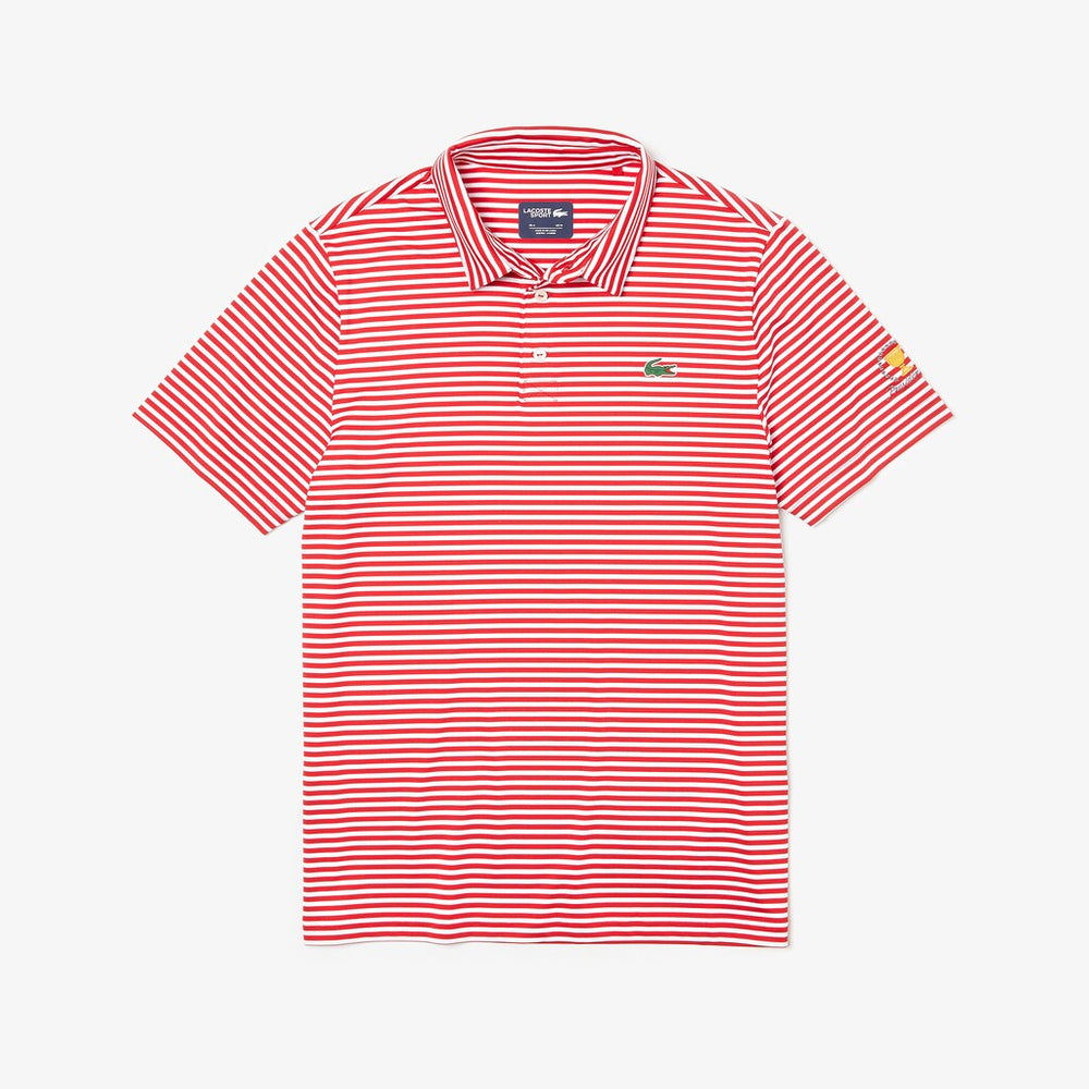 Presidents Cup Pinstriped Breathable Jersey Golf Polo | Lacoste Mens