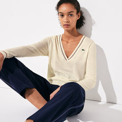 Wo SPORT Technical Wool Blend Golf Sweater | Lacoste Womens