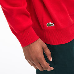 Crewneck Signature-Logo Knit Sweater | Lacoste Mens