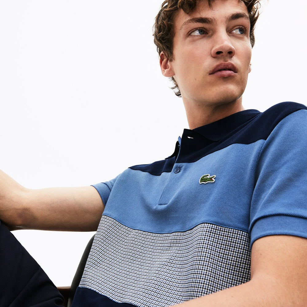 Regular Fit Paneled Color-Blocked Polo Shirt | Lacoste Mens
