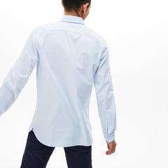 Slim Fit Polka Dot Cotton Poplin Shirt | Lacoste Mens