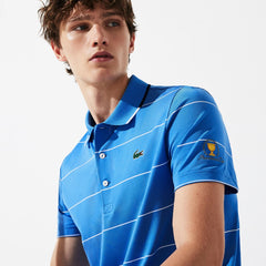 Presidents Cup Striped Breathable Stretch Jersey Golf Polo Shirt | Lacoste Mens